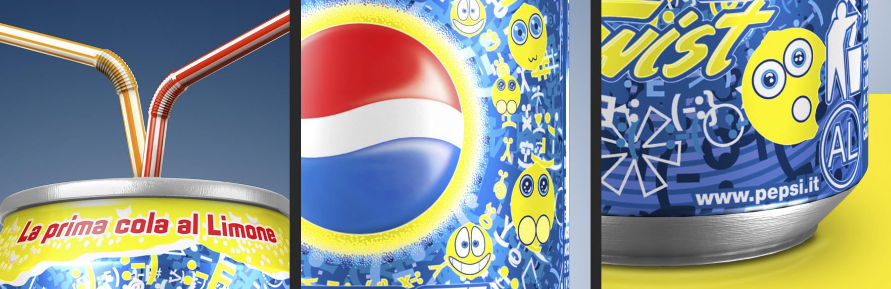 3D still frame for Pepsi Twist - Tin can