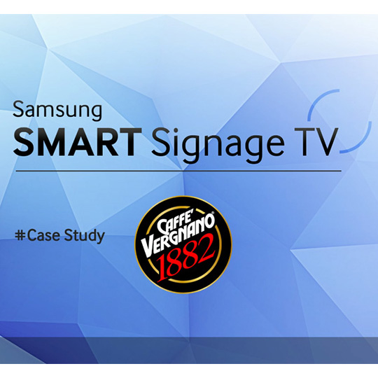 Samsung SMART SIGNAGE TV - Caffè Vergnano